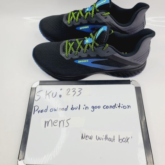 Brooks Men's Ghost Black Blue Anthem 5 Mesh Athletic Running Shoes Size 10.5 - Picture 7 of 7